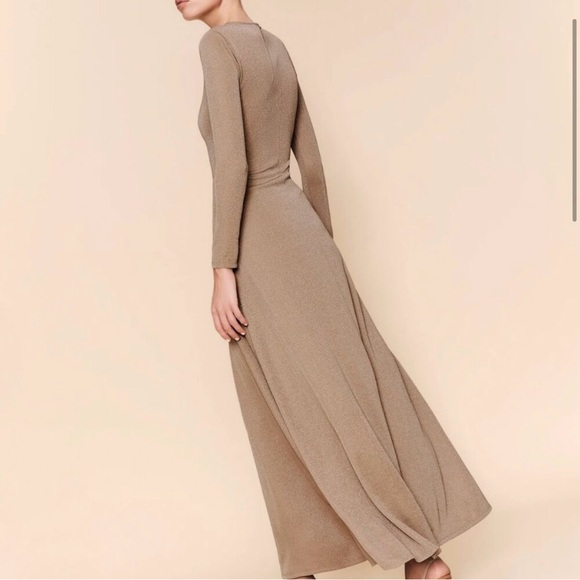 NWT - Reformation Kori Knit Dress - Beige Sparkle, Size S - Picture 1 of 6